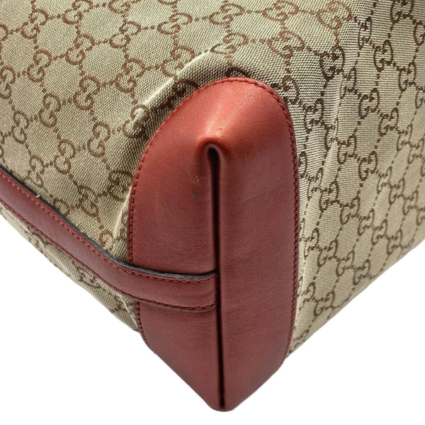 Gucci Beige/Red GG Canvas Craft Original Tote Bag (Pre-owned) B6VHK3J