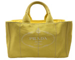 Load image into Gallery viewer, Prada 2000 Canapa tote bag Yellow (Like new)
