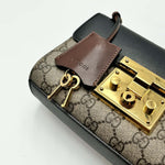 Load image into Gallery viewer, Gucci Small Padlock Shoulder Bag in GG Supreme Canvas &amp; Leather (Like new) HG74VMC

