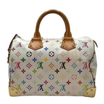 Load image into Gallery viewer, Louis Vuitton x Takashi Murakami White Monogram Multicolor Speedy 30 Bag (Pre-owned) QG6YDR4
