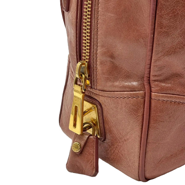 Prada Antico Vitello Shine Leather East/West Satchel Bag (Pre-owned) C8KHRM9