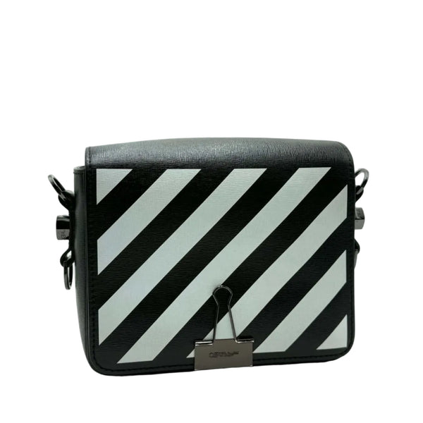 Off-White Binder Clip Bag Diag Mini Black White Yellow (Like new)