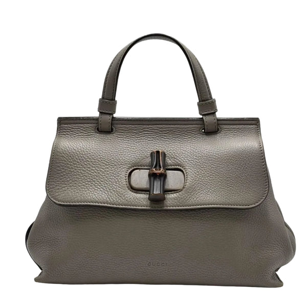 Gucci Small Leather Bamboo Daily satchel (Pre-owned) 2J7Y9QX