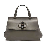 Load image into Gallery viewer, Gucci Small Leather Bamboo Daily satchel (Pre-owned) 2J7Y9QX
