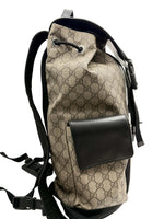 Load image into Gallery viewer, Gucci Soft Backpack Monogram GG Black/Brown (Pre-owned) MD77GQD
