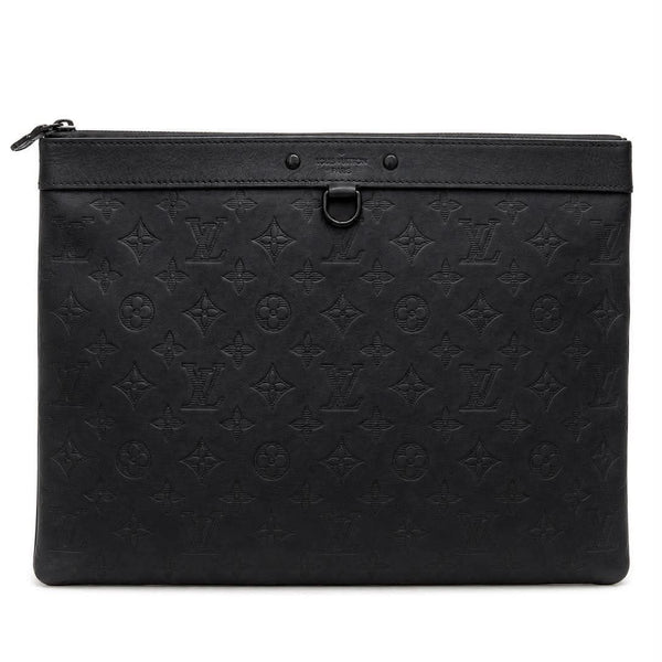 Louis Vuitton Monogram Shadow Discovery Pochette Clutch Bag (Pre-owned)