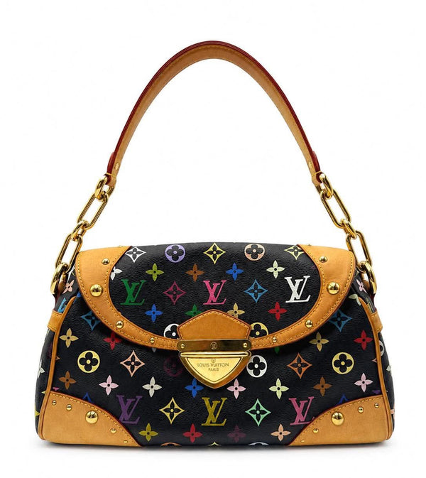 Louis Vuitton Black Monogram Multicolore Beverly MM Bag (Pre-owned) 3CRB4G7