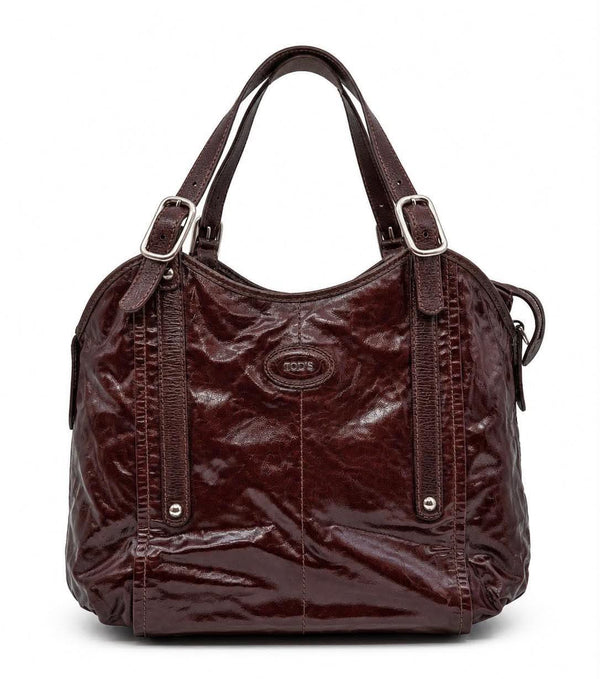 TOD'S Brown Coated Canvas G-Bag Sacca Grande Tote Bag (Pre-owned)