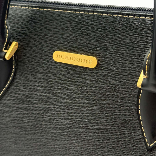 Black Burberry Leather Handbag (Like new)