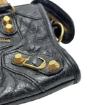 Load image into Gallery viewer, Balenciaga Black Lambskin Leather Motorcycle Mini City Bag (Pre-owned) MDVVMBH
