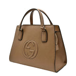 Load image into Gallery viewer, Gucci Interlocking G Soho Handbag Beige Leather (Like new) X8VJYGQ
