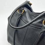 Load image into Gallery viewer, Prada Black Vitello Daino Leather Tote Bag (Pre-owned) 43RRTJC
