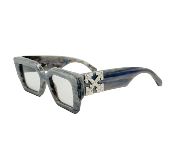 OFF-WHITE Catalina Rectangular Frame Sunglasses Light Grey/Light Grey/White (Pre-owned)