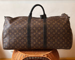 Load image into Gallery viewer, Louis Vuitton Keepall Bandoulière 55 Monogram Brown/Black "Like New”
