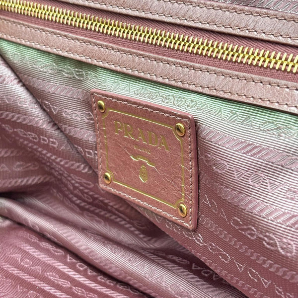 Prada Antico Vitello Shine Leather East/West Satchel Bag (Pre-owned) C8KHRM9