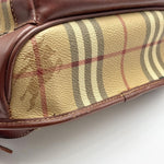 Load image into Gallery viewer, Burberry Brown Haymarket Check Leather Backpack (Pre-owned)
