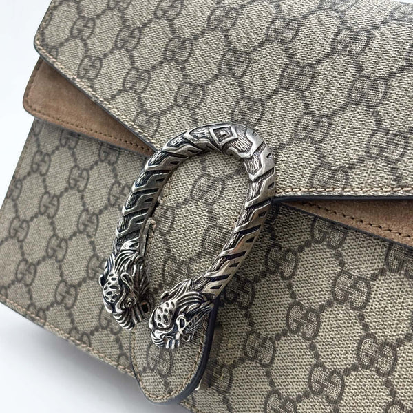 Gucci Dionysus Shoulder Bag GG Supreme Medium Beige/Brown (Like new) XYKMW7G