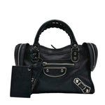 Load image into Gallery viewer, Balenciaga Classic Mini City Edge Black / Silver Hardware (Like new) VWM8G48
