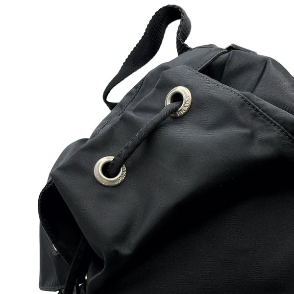 Prada Black Vela Nylon Backpack Bag (Pre-owned) MG9JJH2