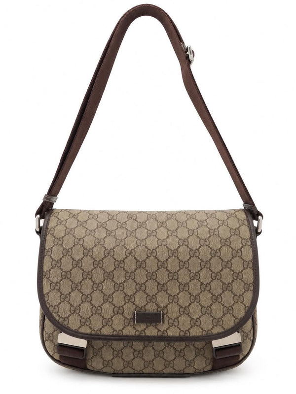 Gucci GG Brown Supreme Monogram Coated Canvas Messenger Bag (Pre-owned)