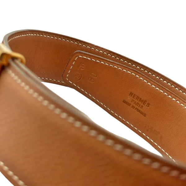 Hermès Barenia Leather Reversible Constance H Belt 60cm (Pre-owned) 4VY7KHG