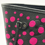Load image into Gallery viewer, Louis Vuitton x Yayoi Kusama Black/Pink Monogram Empreinte Leather Neverfull MM NM Bag (Like new) J2WBK6G
