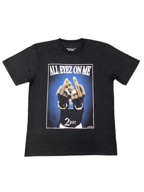All Eyez On Me Square Photo SS Tee Black