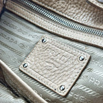Load image into Gallery viewer, Prada Logo-lettering two-way bag Beige (Like new)
