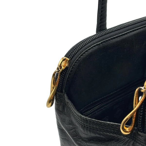 Loewe Anagram Nappa Leather Mini Handbag Black (Pre-owned)