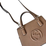 Load image into Gallery viewer, Gucci Interlocking G Soho Handbag Beige Leather (Like new) X8VJYGQ
