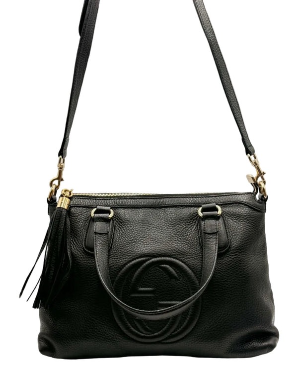 Gucci Soho Working Satchel Interlocking G Logo (Pre-owned)