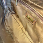 Load image into Gallery viewer, Burberry [B] Logo Canvas/Leather Clutch Bag With Gold Hardware (Pre-owned)
