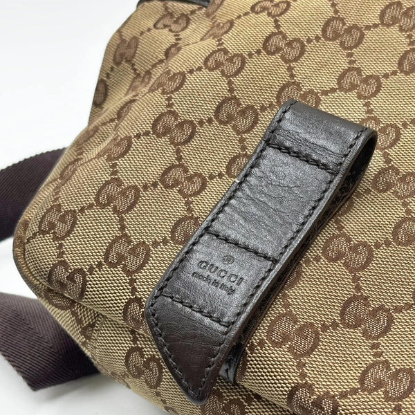 Gucci Beige/Ebony GG Canvas Medium Messenger Bag (Pre-owned) 3Q72WCB