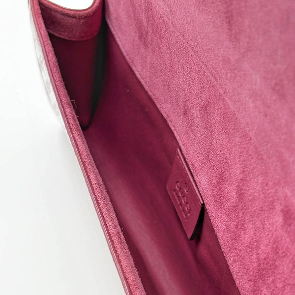 Gucci Micro-Guccissima Patent Leather Broadway Clutch Bag (Pre-owned)