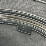 Load image into Gallery viewer, Gucci GG Supreme Monogram Appia Calfskin Web Flat Messenger Bag Black Grey (Like new) 78BGVJY
