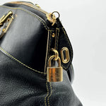 Load image into Gallery viewer, Louis Vuitton Black Suhali Leather Lockit PM Bag (Pre-owned) CBWCT9X

