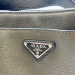 Load image into Gallery viewer, Prada Vitello Daino Flat Pocket Messenger Bag Olive (Pre-owned) 44H732Y
