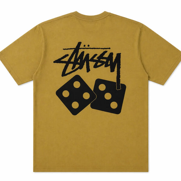 Stussy Dice Pigment Dyed Tee Khaki