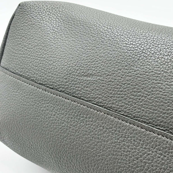 Prada Vitello Daino Leather Two Way Tote Bag Grey (Pre-owned)