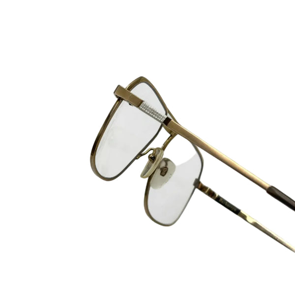 Burberry Prescription Glasses (Gold-tone / Clear Lenses) (Pre-owned)