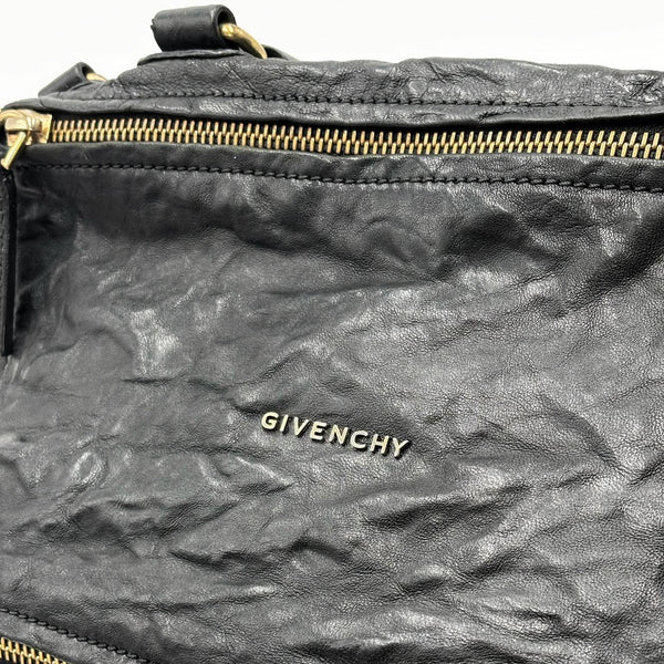 Givenchy Black Sheepskin Leather Medium Pepe Pandora Bag (Pre-owned) 2CB9HDH