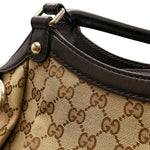 Load image into Gallery viewer, Gucci Beige/Ebony GG Canvas Large Sukey Bag (Pre-owned) GXJ4WCM
