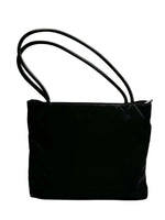 Load image into Gallery viewer, Prada Tessuto Triangle Logo Plate Tote Bag Black (Pre-owned) X7MQ6DD
