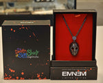 Load image into Gallery viewer, Eminem - Hockey Mask Pendant &amp; Chain (Gun Metal) 24 inch Chain
