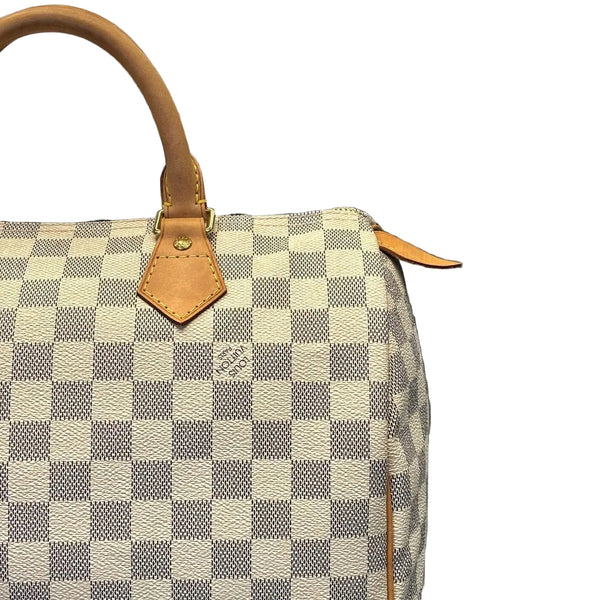 Louis Vuitton Damier Azur Canvas Speedy Bandouliere 30 Bag (Pre-owned)