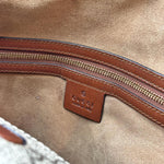 Load image into Gallery viewer, Gucci GG Supreme Monogram Linea A Foldover Tote Brown (Pre-owned) BT7RWX6
