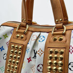 Load image into Gallery viewer, Louis Vuitton White Monogram "Murakami" Multicolore Courtney GM Bag (Pre-owned) CMVB4VW
