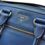 Load image into Gallery viewer, Prada Front Zip Convertible Satchel Vitello Phenix Small (Like new) CYQ7BKD
