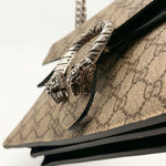 Load image into Gallery viewer, Gucci Dionysus Shoulder Bag GG Supreme Medium Beige/Black (Pre-owned) B4X2RYX
