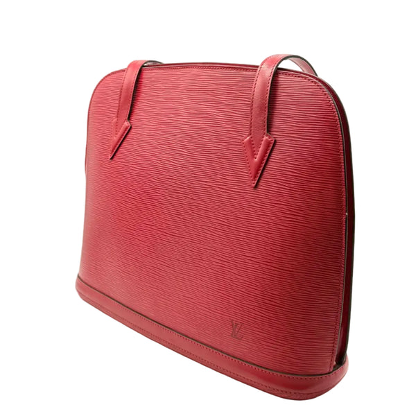 Louis vuitton Lussac Shoulder Bag Epi Leather Red "Rank AB"